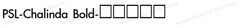PSL-Chalinda Bold字体转换
